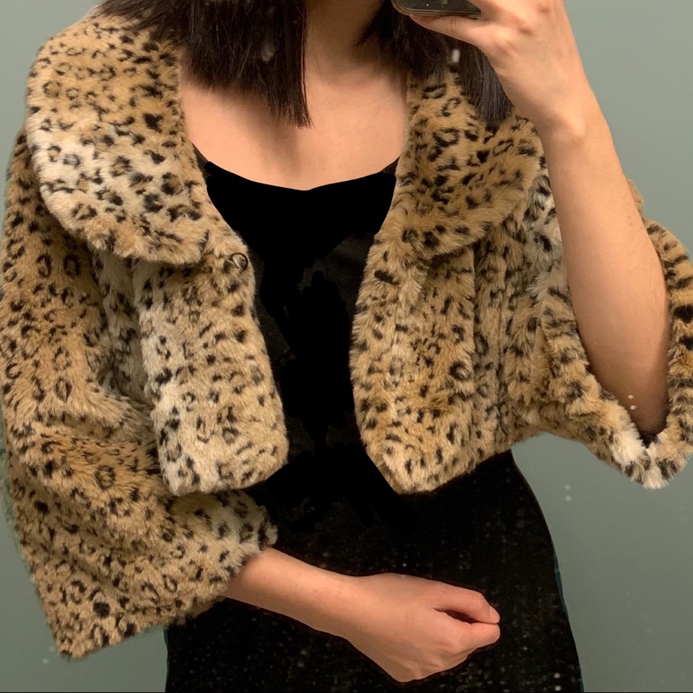 vintage faux fur jacket